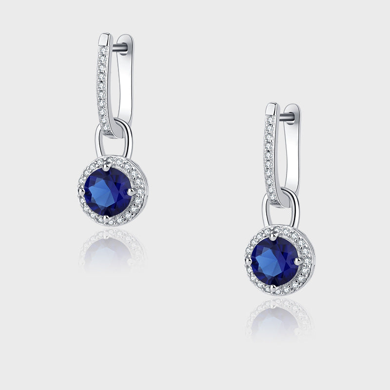 Jaunde Silver Crystal Earrings