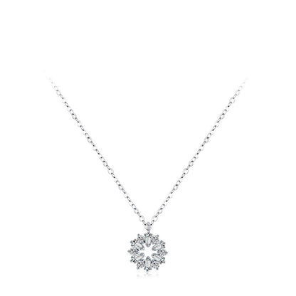 Gaia Sterling Silver Flower Neckchain