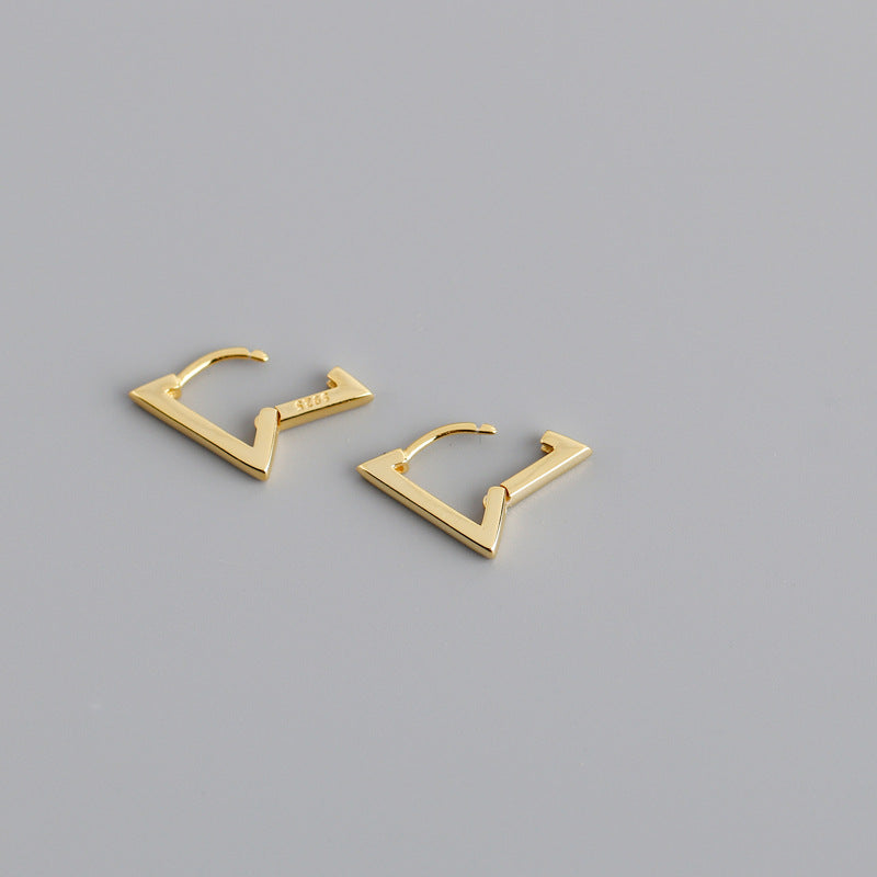 Dakar Triangle Sterling Silver Earrings