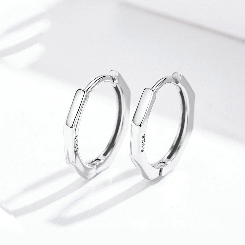 Tschwane Round Sterling Silver Stud Earrings