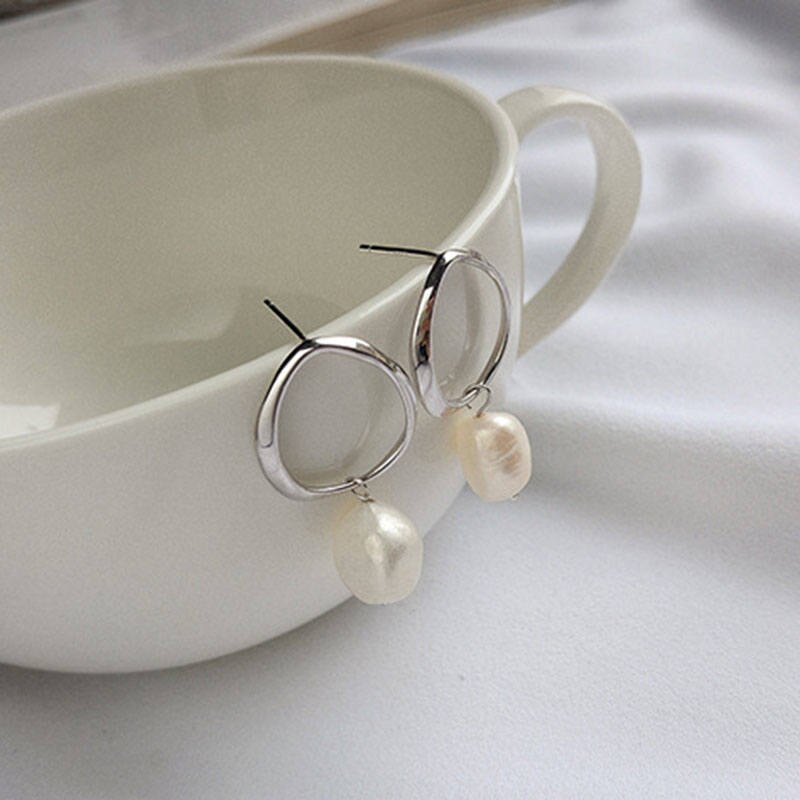 Niamey Sterling Silver Pearl Earrings