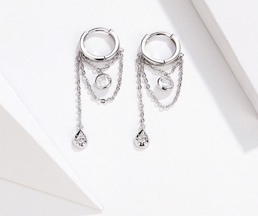 Harare Sterling Silver Anti-Allergic Earrings