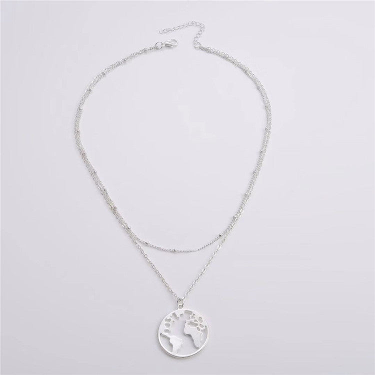 Michelle Sterling Silver Coin Necklace