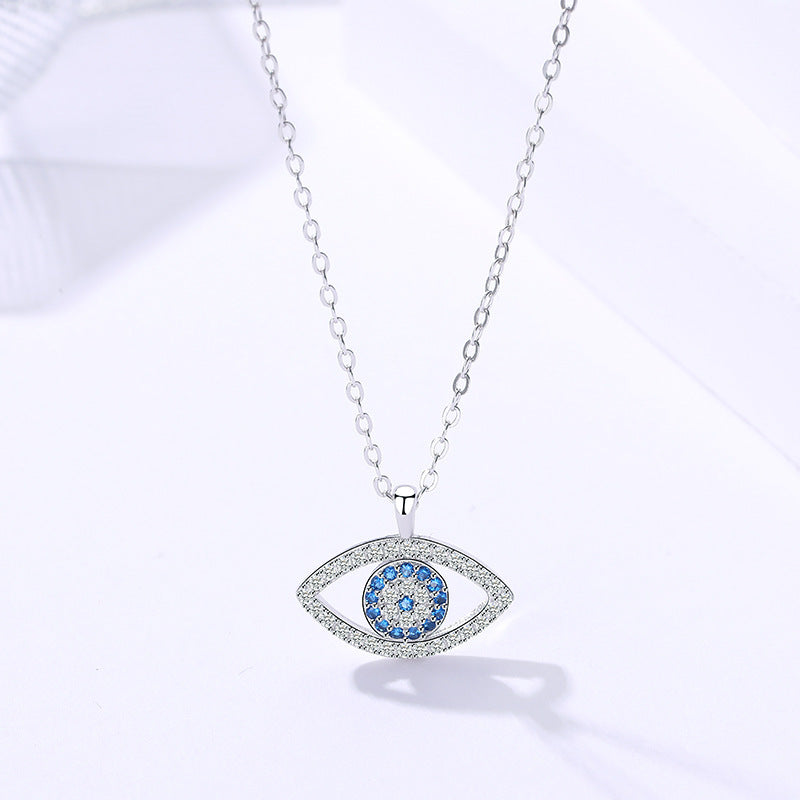 Anais Sterling Silver Necklace Eye Pendant