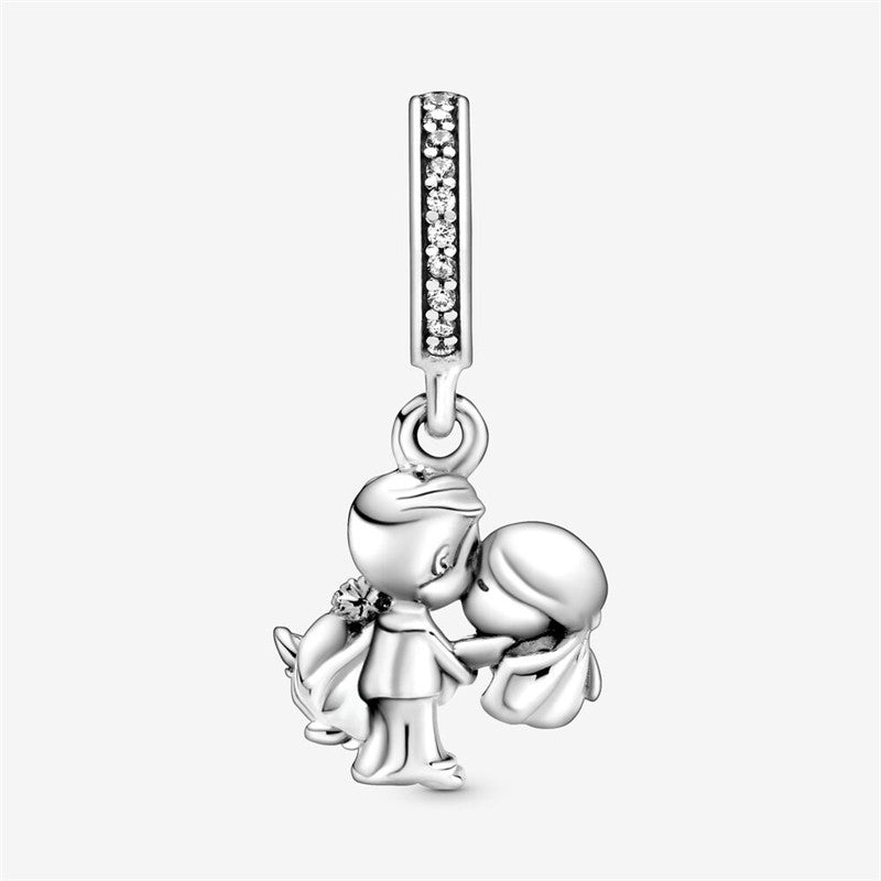 Caroline Sterling Silver Small Daisy Bracelet Beaded Charm