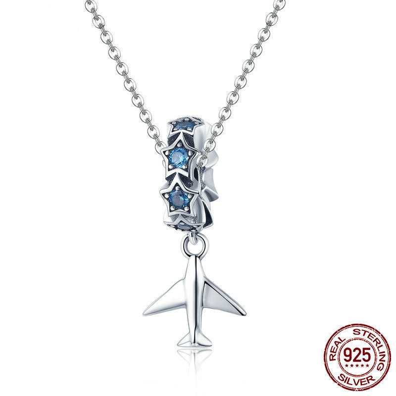 Fiona Sterling Silver Pendant Airplane