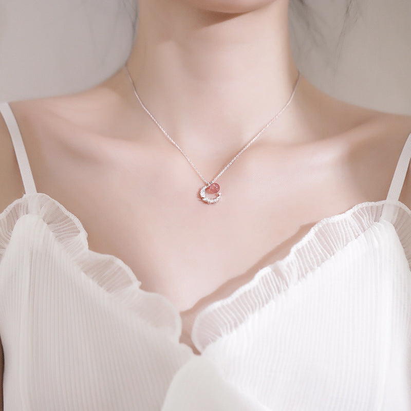 Belinda Halskette mit geometrischem Choker-Anhänger aus Sterlingsilber