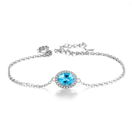 Silvia Blue Topas Armband