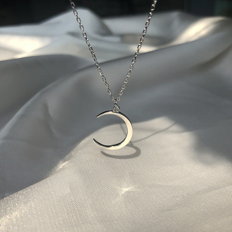 Oana Sterling Silver Moon Clavicle Chain