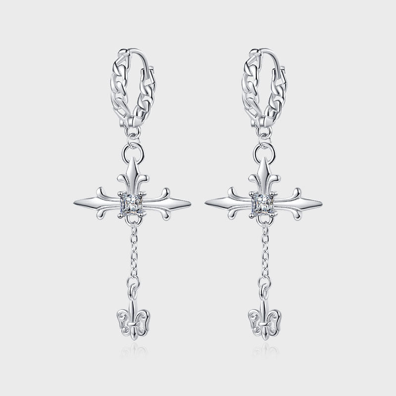 Knysna Sterling Silver Cross Earrings