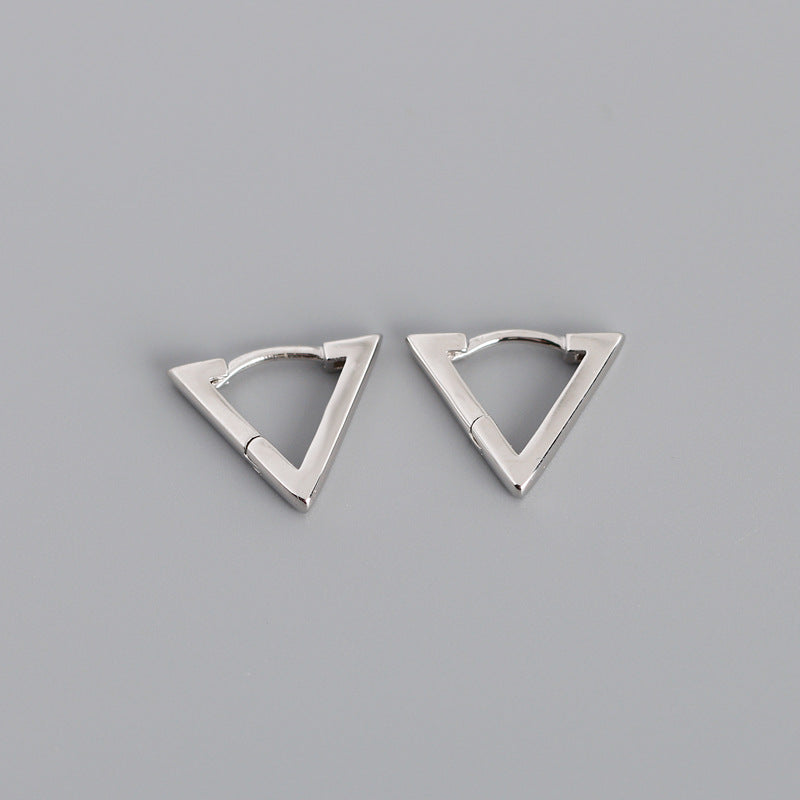 Dakar Triangle Sterling Silver Earrings