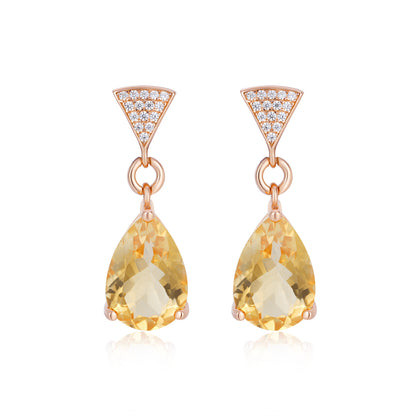 Fés Silver Topaz Earrings