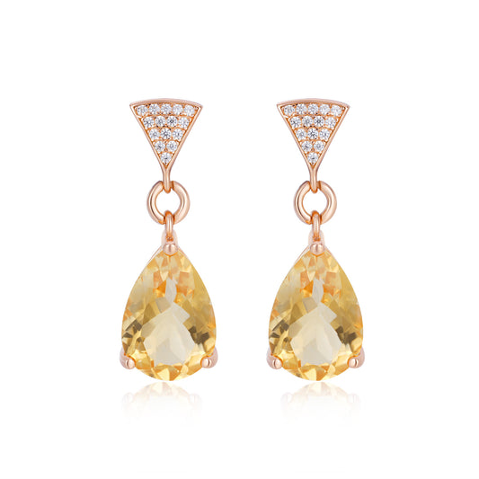 Fés Silver Topaz Earrings