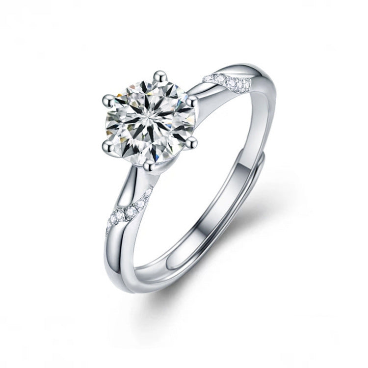 Inel Moissanite din argint sterling Selena