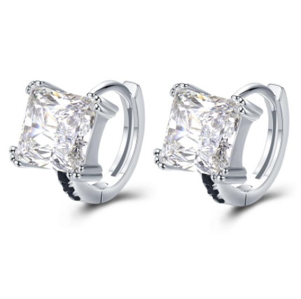 Kagiso Sterling Silver Zircon Earrings