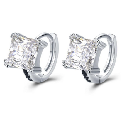 Kagiso Sterling Silver Zircon Earrings