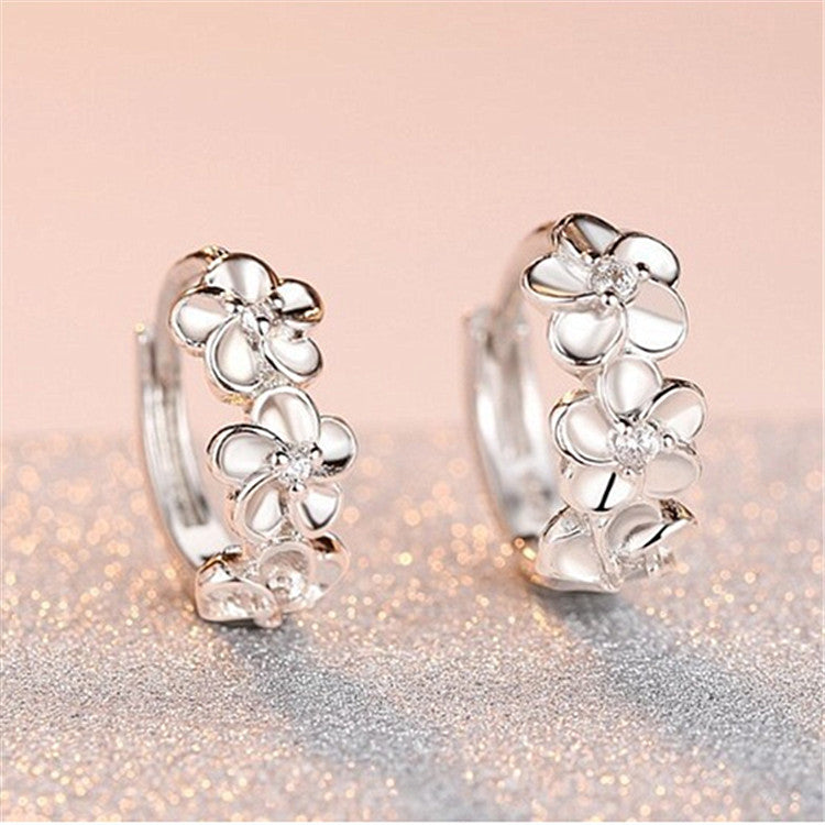 Rustenburg Sterling Silver Flower Earrings