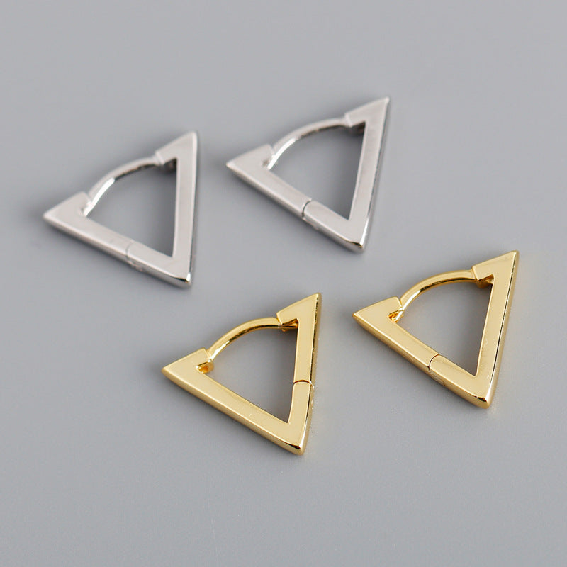 Dakar Triangle Sterling Silver Earrings