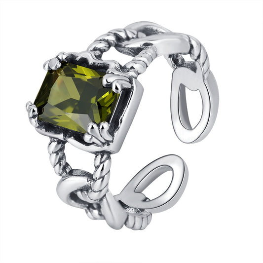 Jessica Regular Zircon Irregular Ring