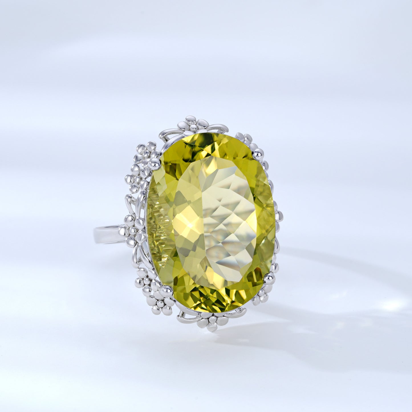 Kim Natural Lemon Crystal Ring