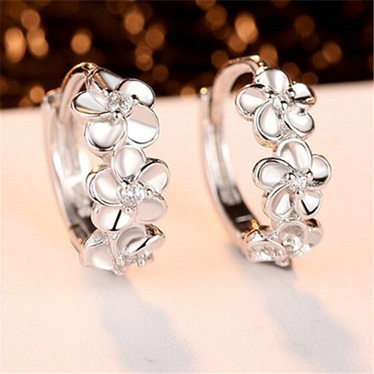 Rustenburg Sterling Silver Flower Earrings