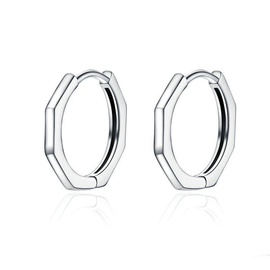 Tschwane Round Sterling Silver Stud Earrings