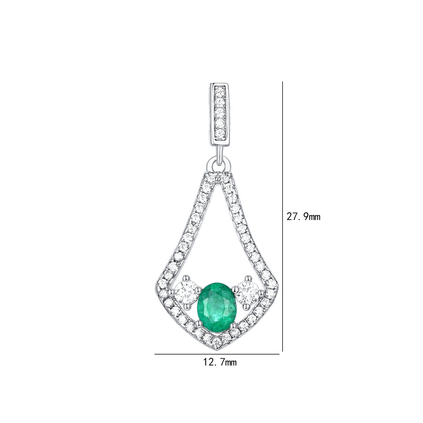 Port Elisabeth Natural Emerald High Quality Earrings