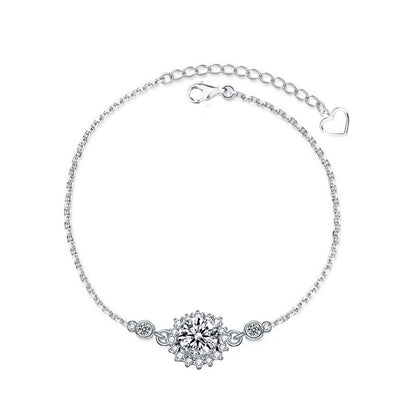 Bea Sterling Silber Sonnenblume Armband