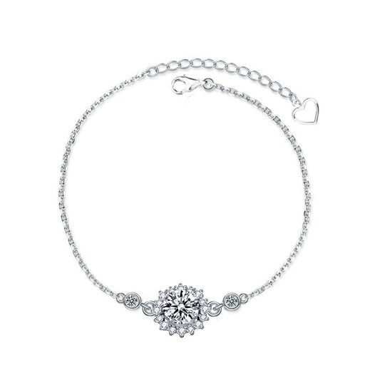 Bea Sterling Silver Sunflower Bracelet