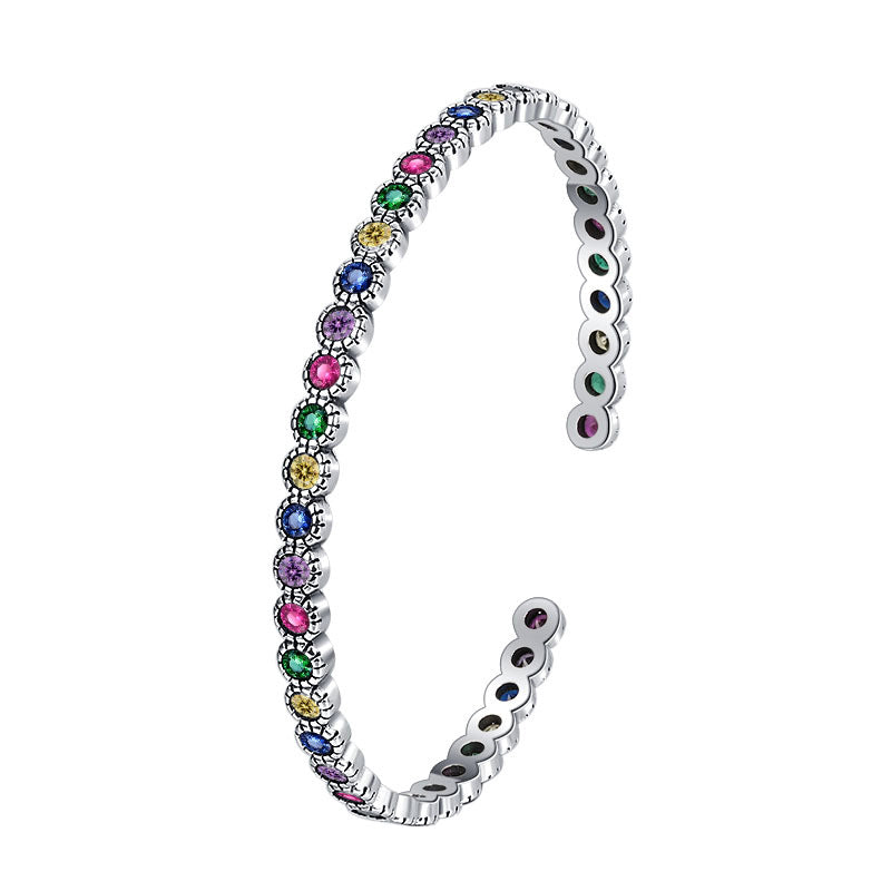 Amalia Silver Zircon Bracelet