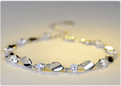 Jane Armband aus diamantbesetztem Sterlingsilber