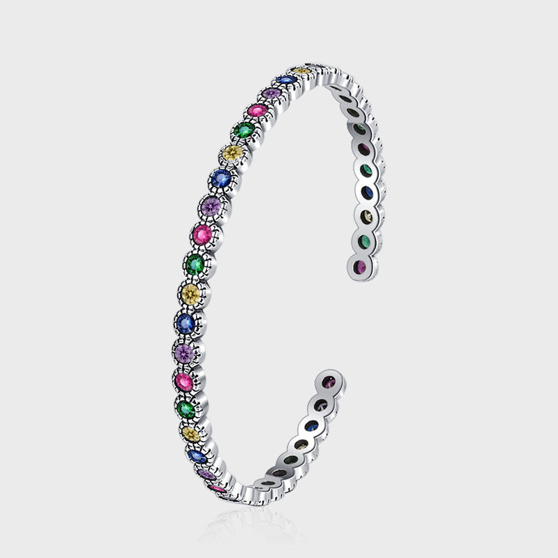 Amalia Silver Zircon Bracelet